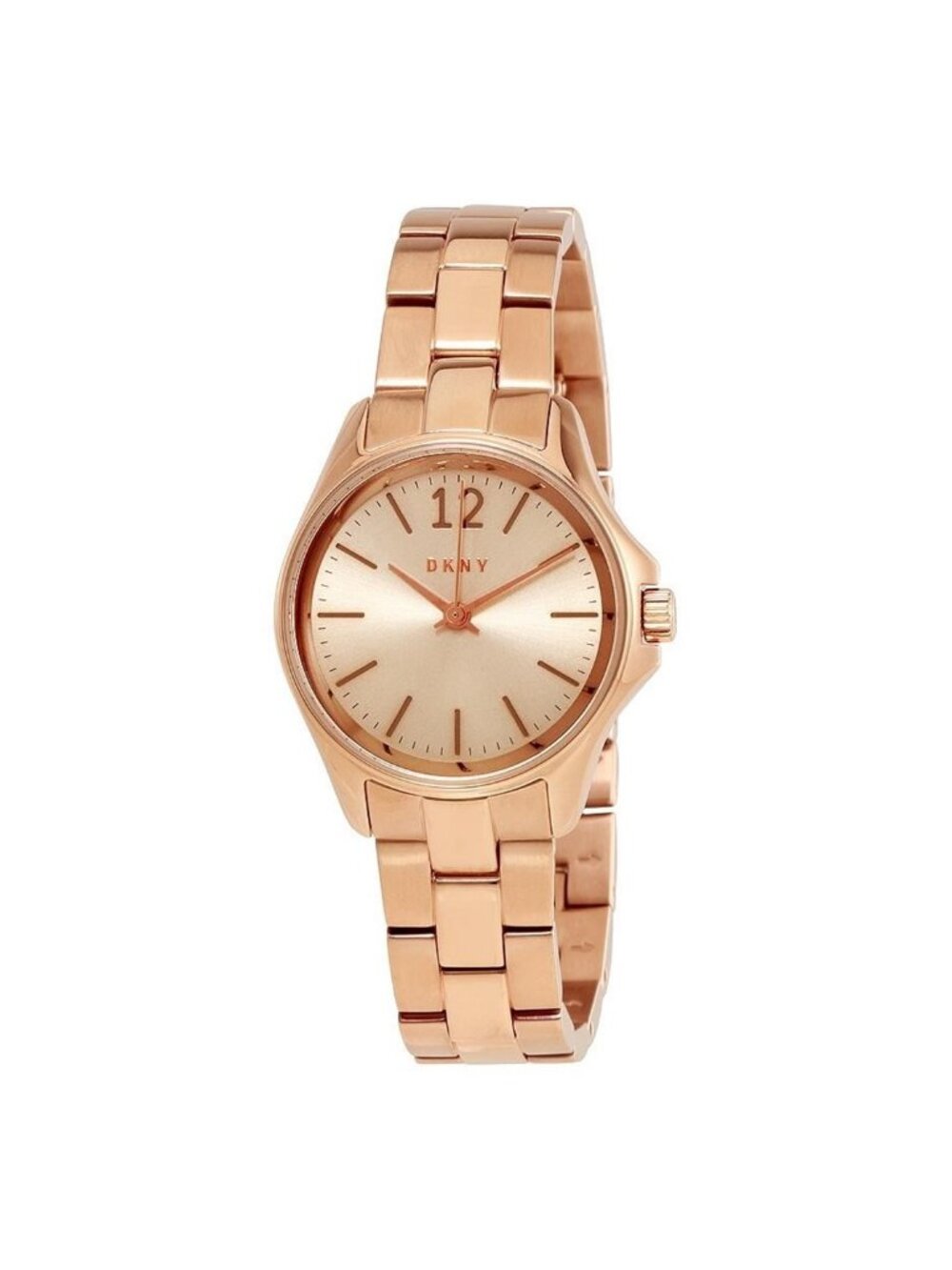 NWT DKNY Eldridge Grey Dial Rose Gold-tone Ladies Watch